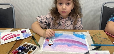 Мастер-класс «Зимний пейзаж»