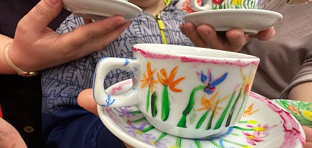 Роспись кофейной пары