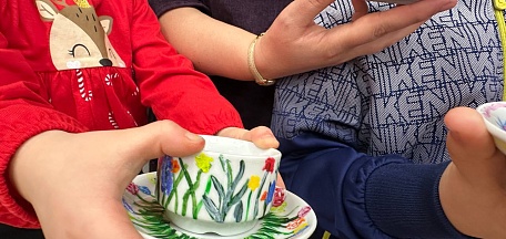 Роспись кофейной пары