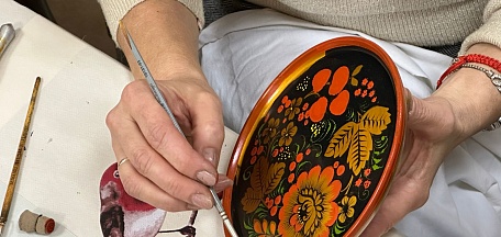 Обучающий мастер-класс по направлению «Хохломская роспись»