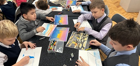 Второклассники Мурманского академической лицея нарисовали Арктику 