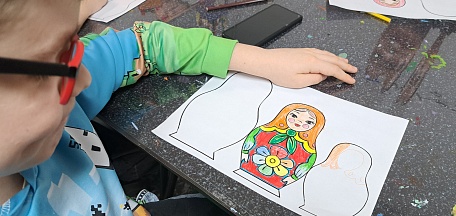 Мероприятие «Сокровища музея. Красавица матрешка» для воспитанников 5 отряда детского лагеря гимназии №10