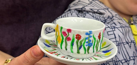 Роспись кофейной пары