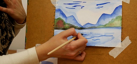 Акварельный мастер-класс для Клуба старшего поколения