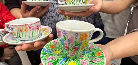 Роспись кофейной пары