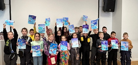 Мероприятие творческой частью в смешанной технике «Праздничный салют» для воспитанников детского лагеря Кадетской школы