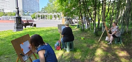 В субботу, 2 августа, состоялся очередной пленэр на свежем воздухе «Северные этюды»!