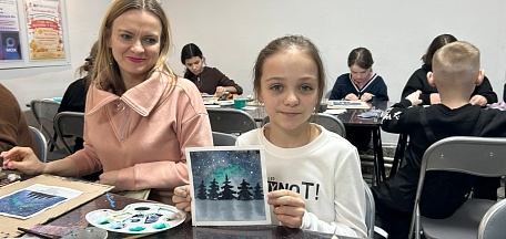 Мастер-класс в акварельной технике «Зимний пейзаж»